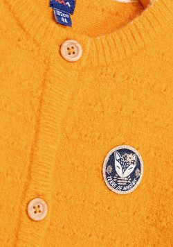 Gilet jaune ocre Fille