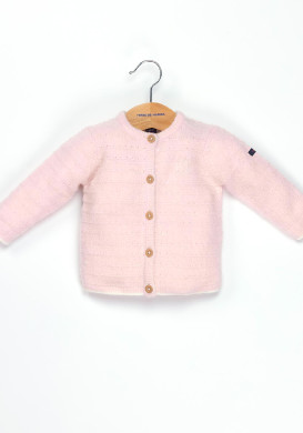 Gilet rose pâle Bébé Gilet rose pâle Bébé