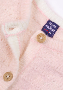 Gilet rose pâle Bébé