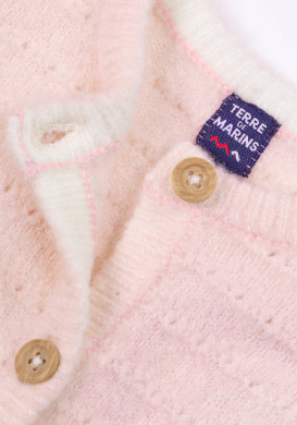 Gilet rose pâle Bébé Gilet rose pâle Bébé
