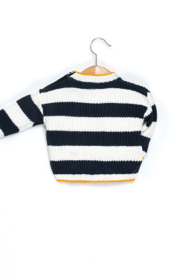 Pull rayé bicolore Bébé Garçon Pull rayé bicolore Bébé Garçon