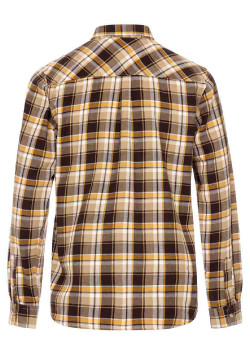 Chemise à carreaux marron Homme