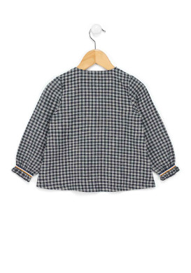 Blouse manches longues à carreaux Fille Blouse manches longues à carreaux Fille