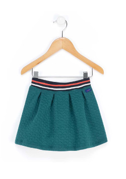 Jupe verte en molleton Fille