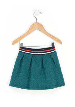 Jupe verte en molleton Fille