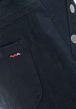 Jupe en jean courte bleu marine Femme