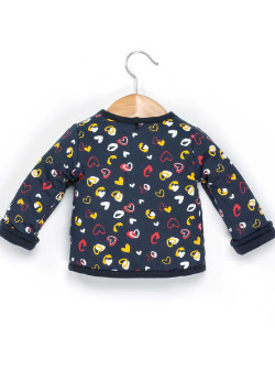 Veste réversible en molleton Bébé Fille