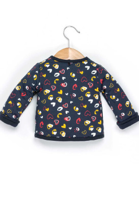 Veste réversible en molleton Bébé Fille