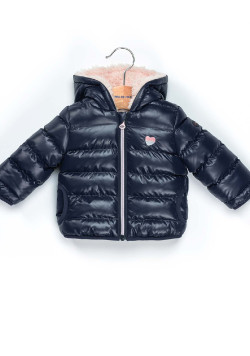 Doudoune matelassée Bébé à capuche doublée sherpa