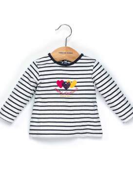 Ensemble Bébé robe rouge + marinière imprimé Ensemble Bébé robe rouge + marinière imprimé