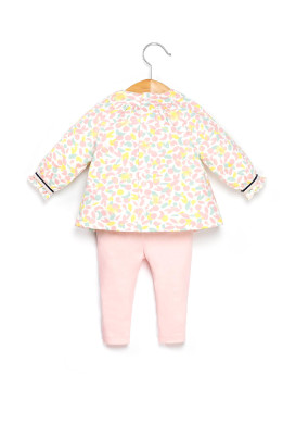 Ensemble Bébé legging rose + tunique imprimé Ensemble Bébé legging rose + tunique imprimé