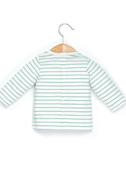 Ensemble Bébé salopette bleu marine + t-shirt