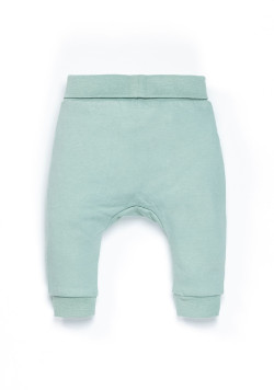 Ensemble Bébé vert d'eau sweat + pantalon