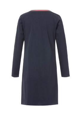 Robe manches longues bleu marine Femme