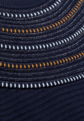 Robe bleu marine Fille en tricot Robe bleu marine Fille en tricot