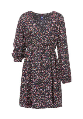 Robe courte imprimé manches longues Femme