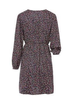 Robe courte imprimé manches longues Femme