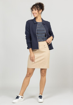 Jupe courte beige Femme