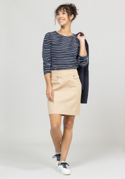 Jupe courte beige Femme