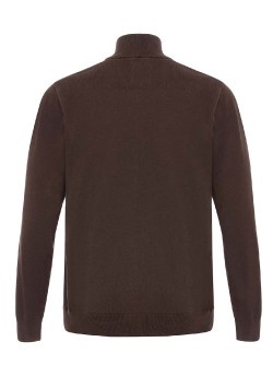 Gilet zippé marron Homme