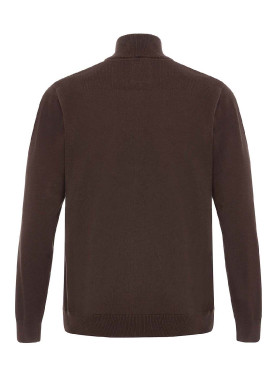 Gilet zippé marron Homme