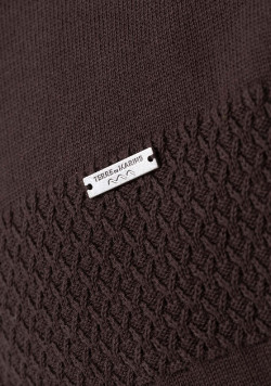 Gilet zippé marron Homme
