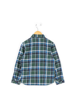 Chemise à carreaux vert Garçon