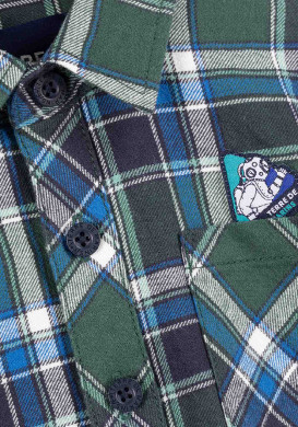 Chemise à carreaux vert Garçon Chemise à carreaux vert Garçon