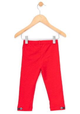 Legging court rouge Fille