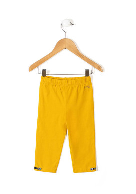 Legging court jaune Fille
