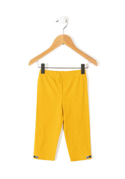 Legging court jaune Fille
