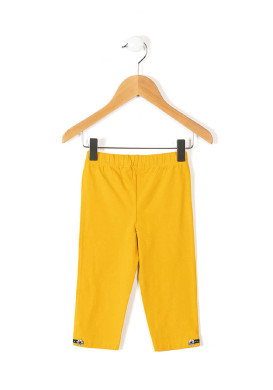 Legging court jaune Fille
