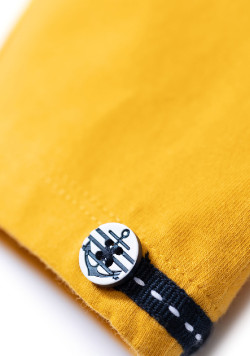 Legging court jaune Fille