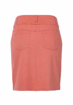 Jupe courte brique Femme