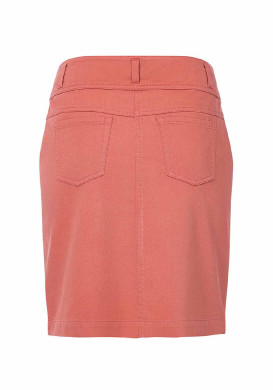 Jupe courte brique Femme