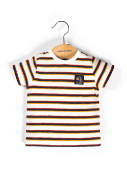 T-shirt rayé multicolore Bébé Garçon