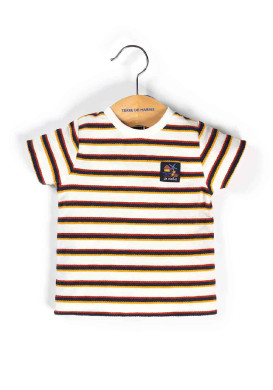 T-shirt rayé multicolore Bébé Garçon