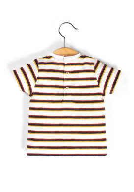 T-shirt rayé multicolore Bébé Garçon