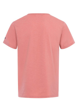 T-shirt rose col tunisien Homme T-shirt rose col tunisien Homme