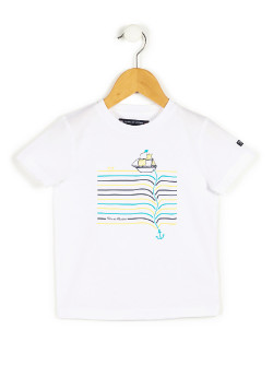 T-shirt imprimé blanc Garçon