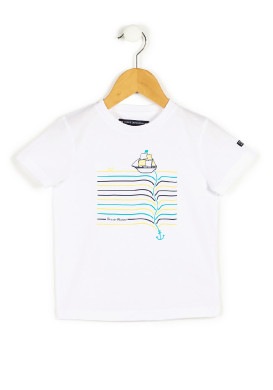 T-shirt imprimé blanc Garçon