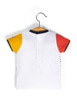 T-shirt rayé multicolore Bébé