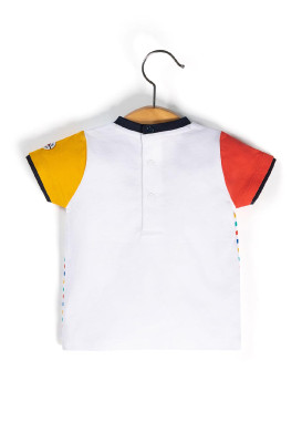 T-shirt rayé multicolore Bébé