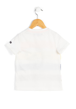 T-shirt imprimé rayé multicolore Garçon