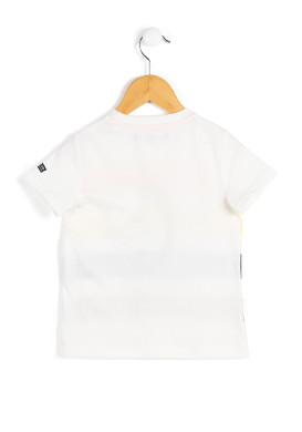 T-shirt imprimé rayé multicolore Garçon