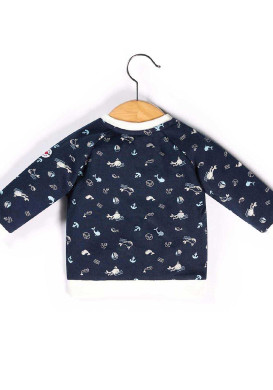 Sweat imprimé à boutons pression Bébé Garçon Sweat imprimé à boutons pression Bébé Garçon
