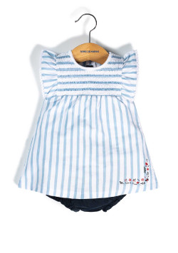 Ensemble Bébé robe + bloomer