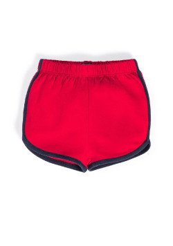 Ensemble Bébé short rouge+t-shirt rayé