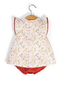 Ensemble Bébé robe + bloomer