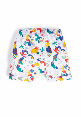 Ensemble Bébé bleu/imprimé short + t-shirt Ensemble Bébé bleu/imprimé short + t-shirt